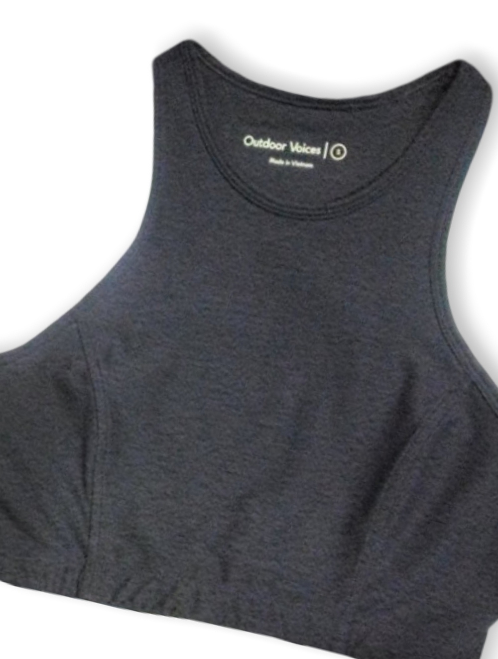 Outdoor Voices Athena Crop Top | Black Size S | Racerback Sports Bra | EUC - Picture 5 of 11